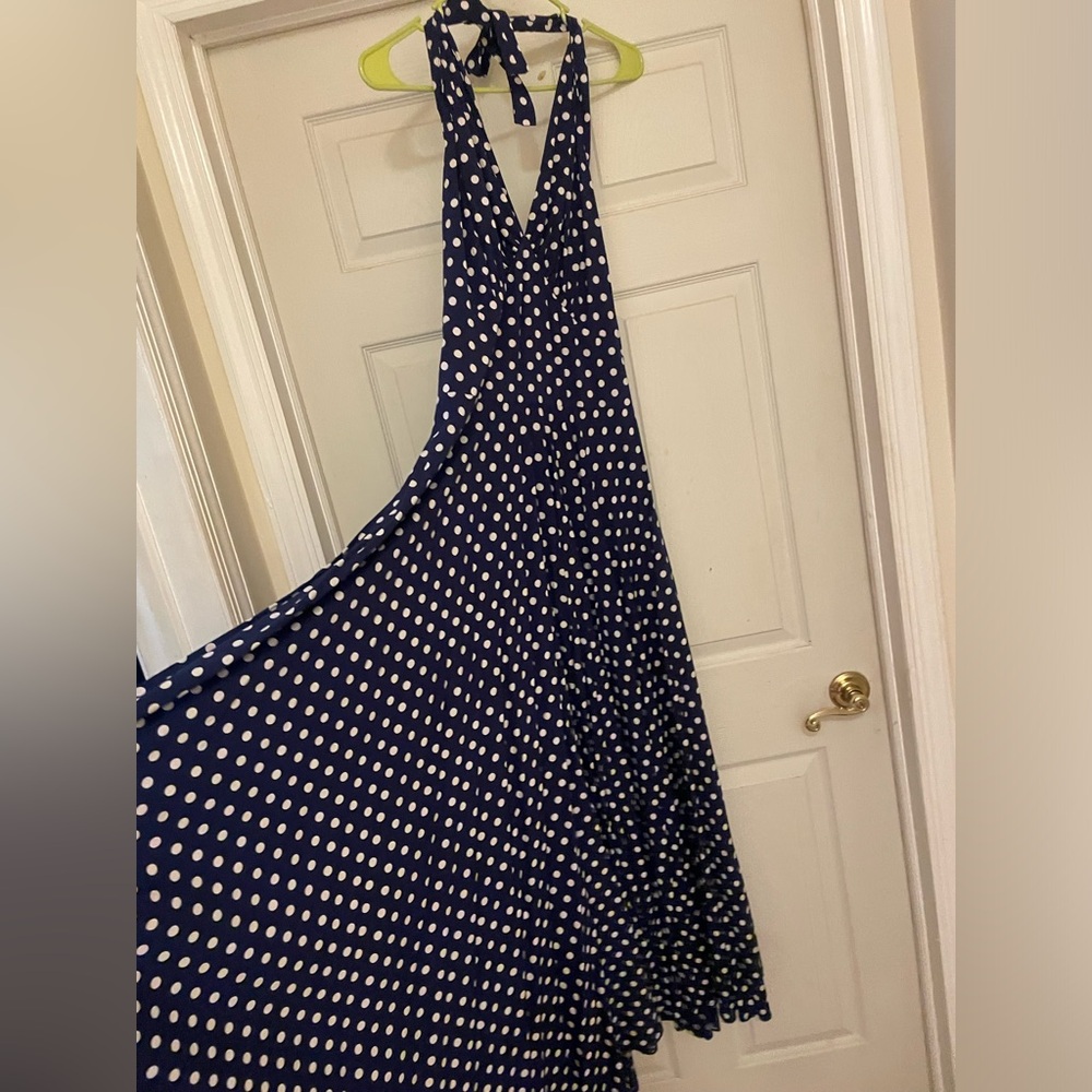 Trashy diva navy polka dot Helena.